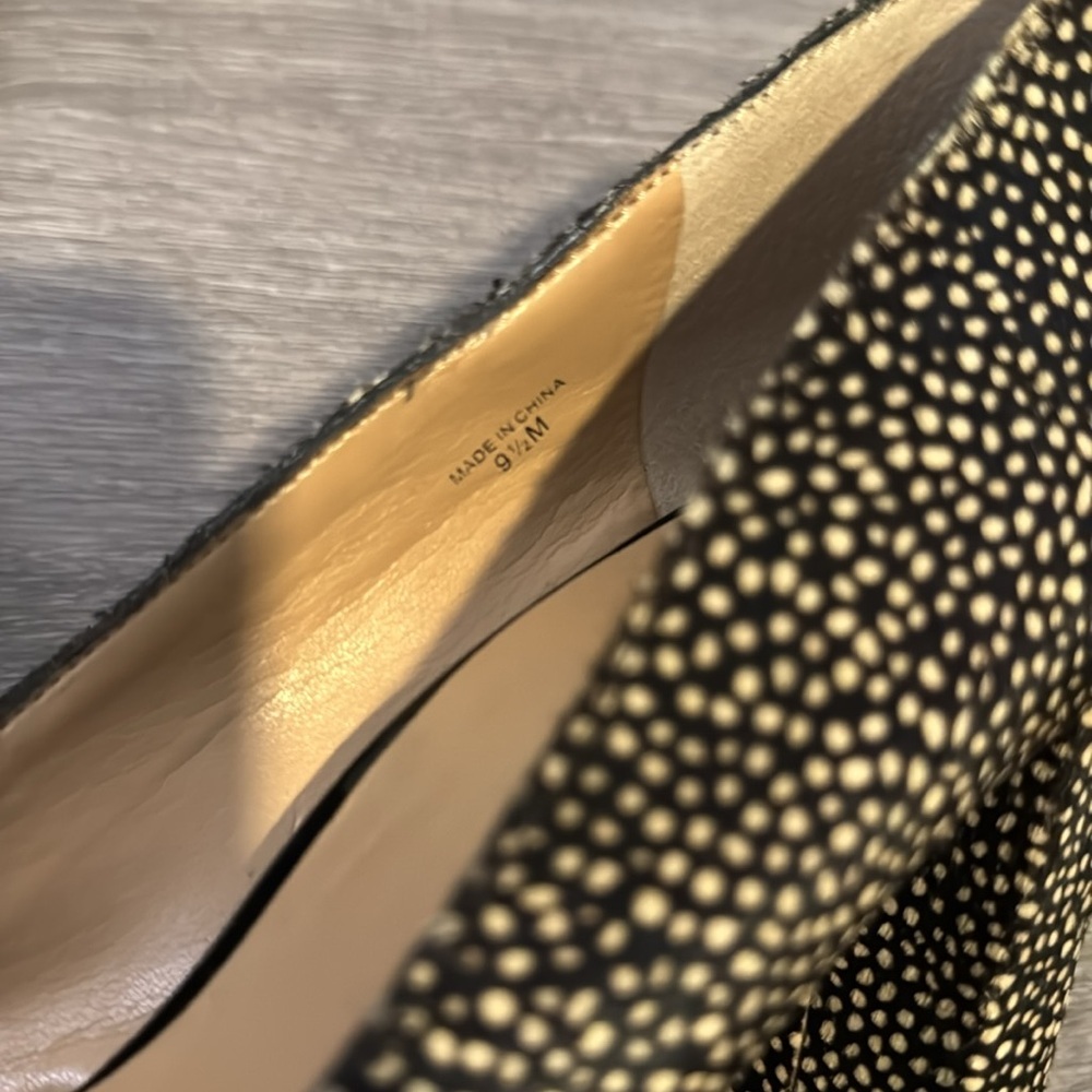 Banana Republic Real Fur Animal Print Pointed Toe Pumps - Picture 11 of 11